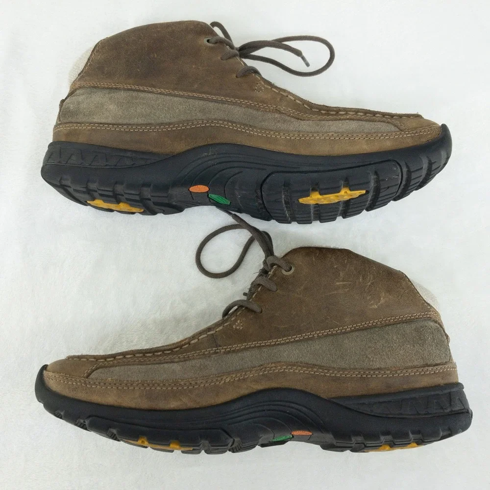 Timberland Chukka Boots Mens Size 9 Brown‎ Leather Smartwool Earthkeepers